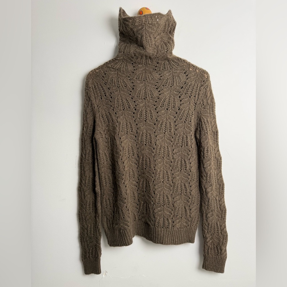 Ralph Lauren purple label cashmere cable knit turtleneck Sweater